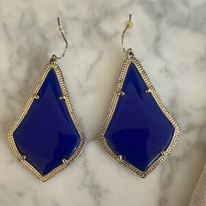 Kendra Scott Royal Blue Geometric Earrings